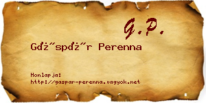 Gáspár Perenna névjegykártya
