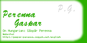 perenna gaspar business card