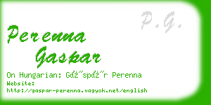 perenna gaspar business card